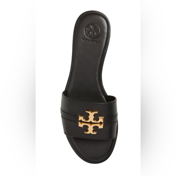 NWT Luxury Spring Summer Beach Authentic RARE Tory Burch Black Everly Slide/Shoe - Picture 4 of 17